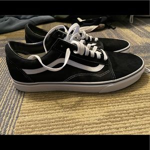 Black/White Old Skool Vans - Brand New (no tags) - sz 12